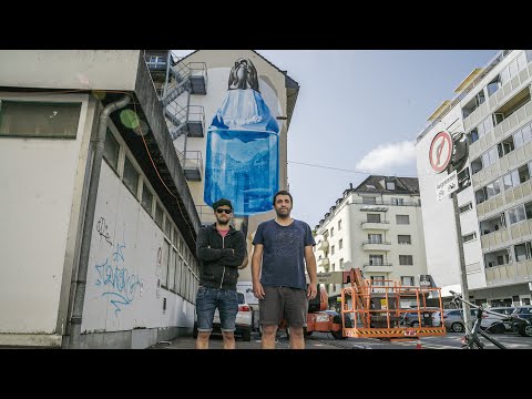 6 Tage in 60 Sekunden: Entstehung Klimaschutz-Wandbild im Zeitraffer