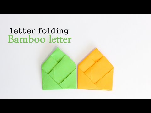 easy origami bamboo letter folding