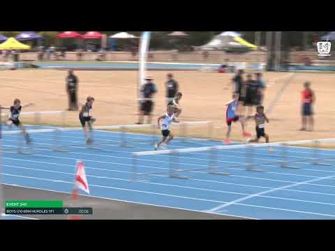 Boys U10 60m Hurdles Timed Final 1 : 2024-25 State Track and Field Championships