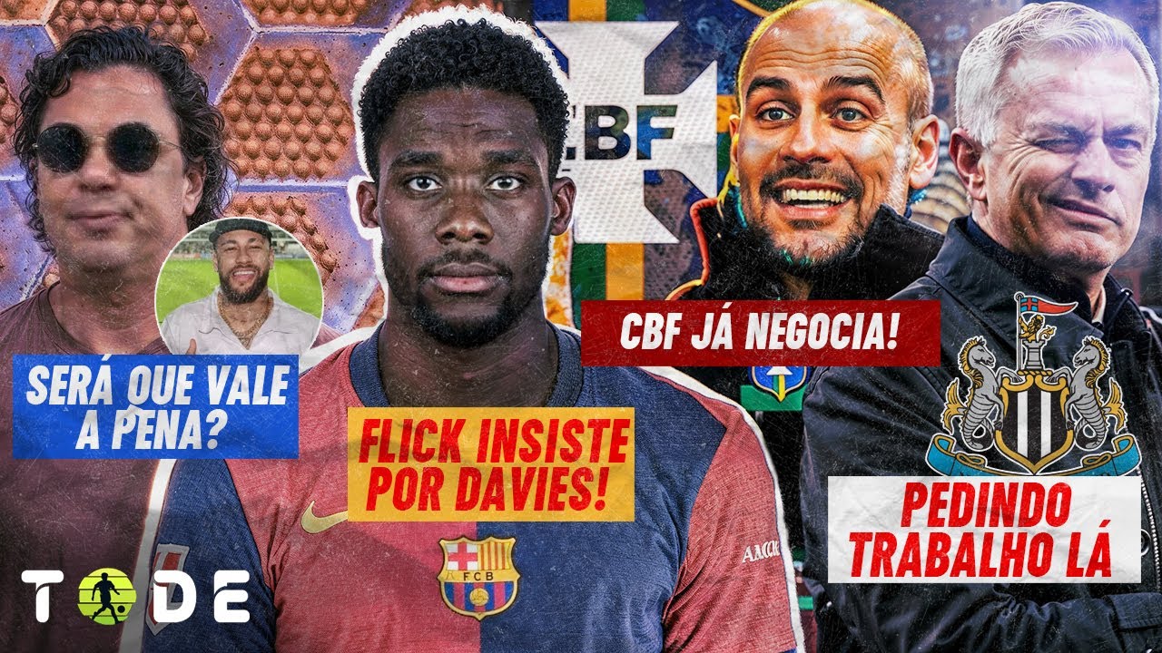 GUARDIOLA na SELEÇÃO BRASILEIRA l DÚVIDA sobre NEYMAR no SANTOS l DAVIES no BARCELONA l MOURINHO e+