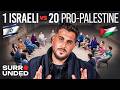 1 Israeli Vs 20 Pro Palestine Activists Ft Rudy Rochman Surrounded