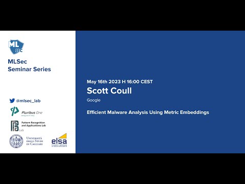 Machine Learning Security Seminar Series - Scott Coull