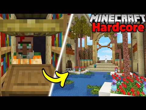 I Built a DESERT LIBRARY in Hardcore Minecraft 1.21 Survival