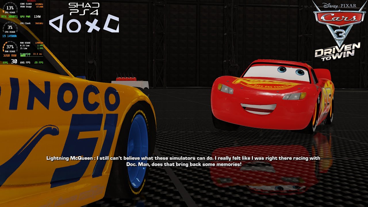 Cars 3: Driven to Win Gameplay | ShadPS4 0.12.1 WIP PS4 Emulator PC