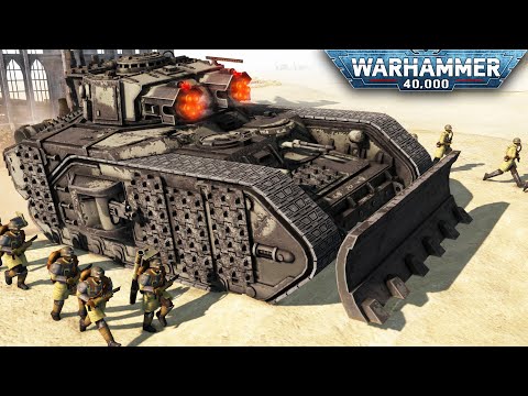 ARMAGEDDON STEEL LEGION vs ORKS - Men of War: Warhammer 40k Mod (4K, Cinematic)