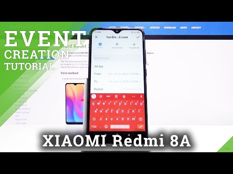 How to Add Event to Calendar in XIAOMI Redmi 8A – Set Up Alert