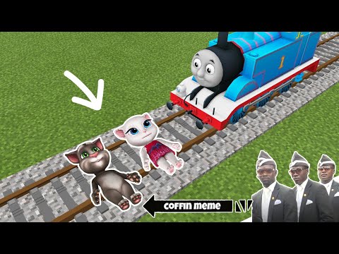 Thomas vs Talking Angela and Tom in Minecraft - Coffin Meme