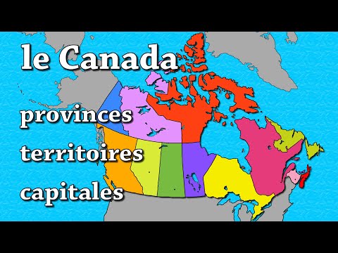 Le Canada ses territoires, provinces, et capitales. Géographie