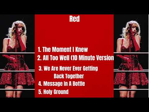 My Top 5 Taylor Swift Songs From Each Album!