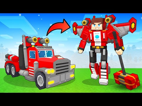 JJ Become Upgraded TRANSFORMER - Maizen Minecraft Animation
