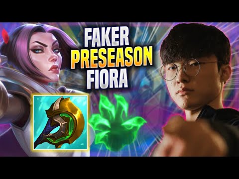FAKER TRIES FIORA IN THE NEW PRESEASON! - T1 Faker Plays Fiora MID vs Yone! | Preseason 2023