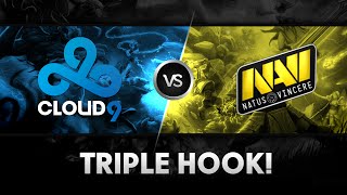 TI4 Memories: Triple hook by bOne7 vs Na`Vi