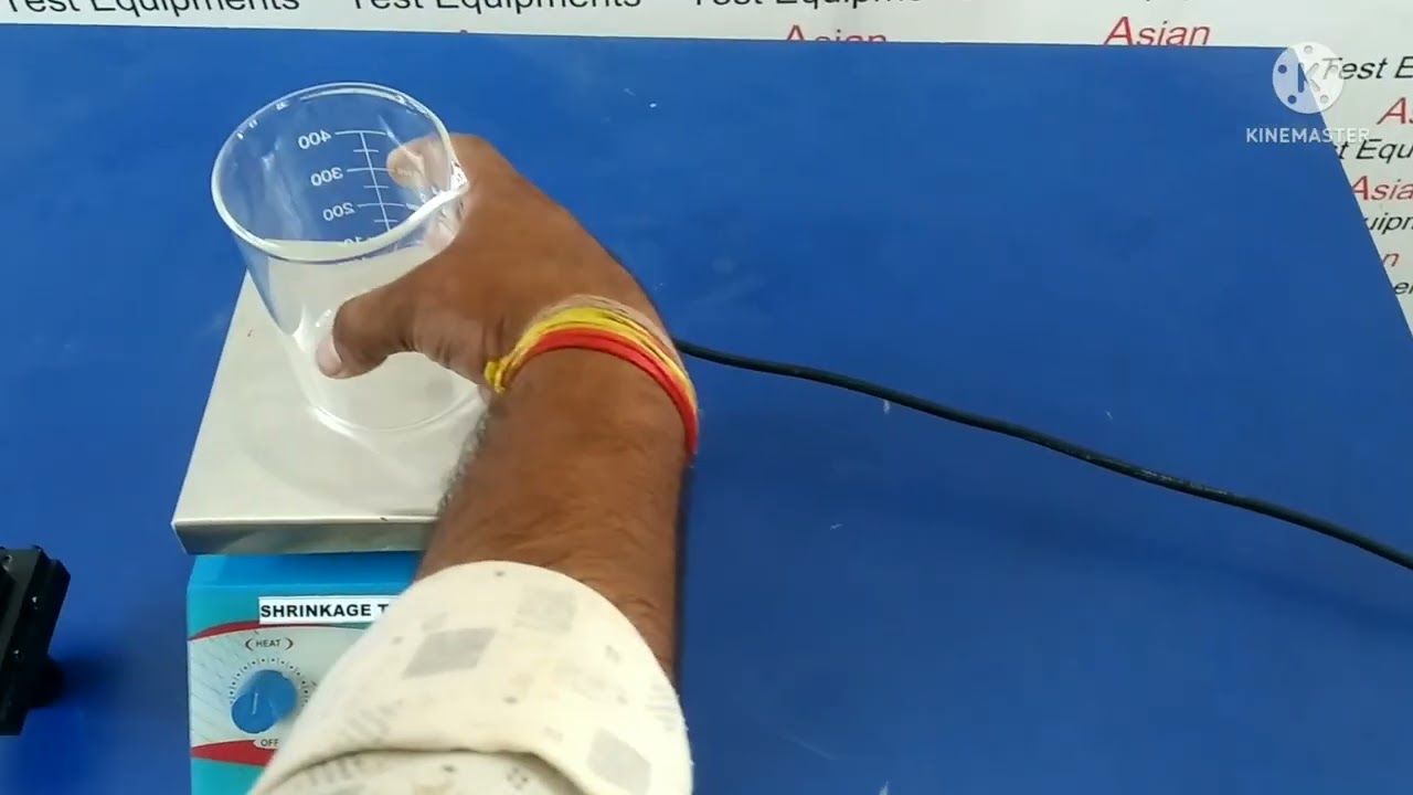 Shrinkage tester for leather