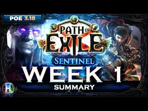 PoE Sentinel 3.18 - Meta Skill and Items on Week 1 - Path of Exile - PoE Builds