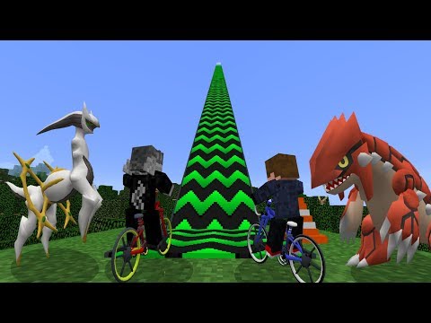 Minecraft : Mod de Pokemon #4 - CORRIDA DE POKEMON NA RAMPA GIGANTE