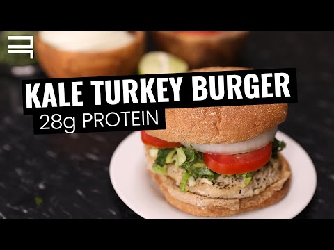 Turkey Burger Recipe with Avocado | 28 g Protein Recipe | FREE Nutrition Guidebook Download