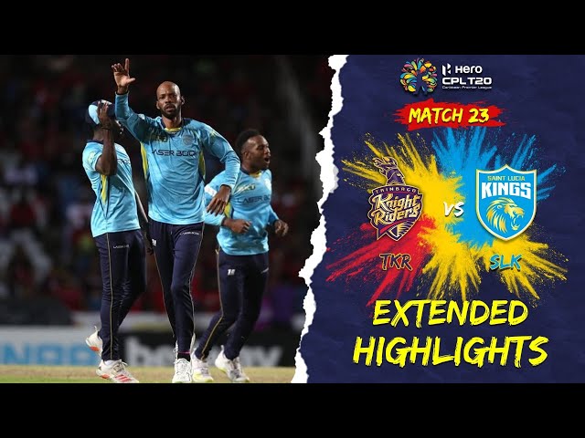 Extended Highlights | Trinbago Knight Riders vs St Lucia Kings | CPL 2022