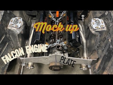 MOTOR PLATE mock up in 1963 FORD FALCON