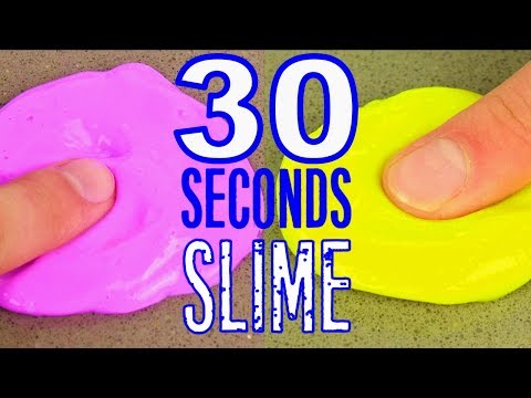 SLIME in 30 seconds - 3 recipe how to make slime very...