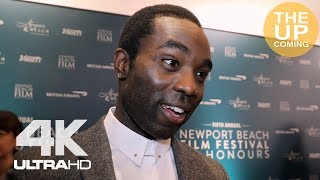 Paapa Essiedu on the theatre and cinema difference, Gangs of London, Newport Beach Film Festival UK video