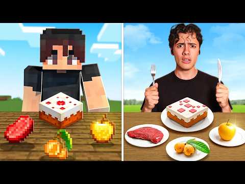 TODA la Comida de Minecraft en la Vida Real
