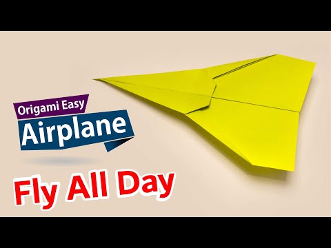 How to make a paper airplane model Origami Easy F14 Tomcat