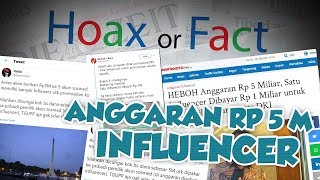 Hoax or Fact: Kehebohan Pemprov DKI Anggarkan Rp5 Miliar untuk Bayar 5 Influencer