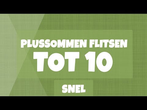 Plussommen flitsen tot 10 - Oefeningen op plussommen tot en met 10 - Snelheid : snel