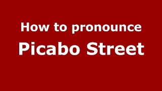 How to pronounce Picabo Street