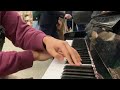 Runaway - Kanye west on a public piano (crowd went crazy)