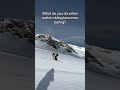 What Would You Do? #ski #snowboard #skischool #kaprun #austria #skiinstructor