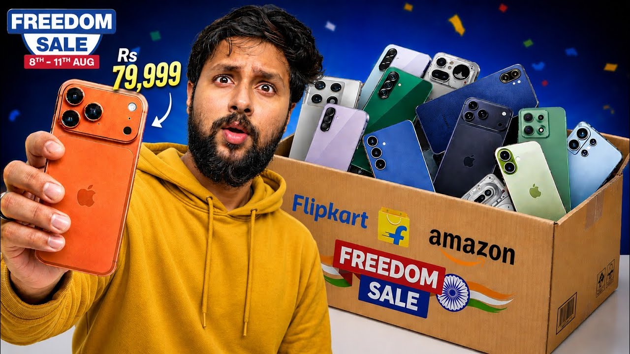 Best Smartphone Offers (All PRICE RANGE) Flipkart & Amazon FREEDOM Sale Malayalam