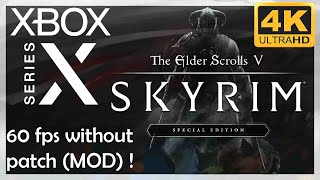 [4K] Skyrim : Special Edition / Xbox Series X Gameplay / How to run it at 60fps !