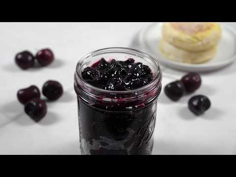 Only 3 ingredients - BEST & EASY Homemade Cherry Preserves