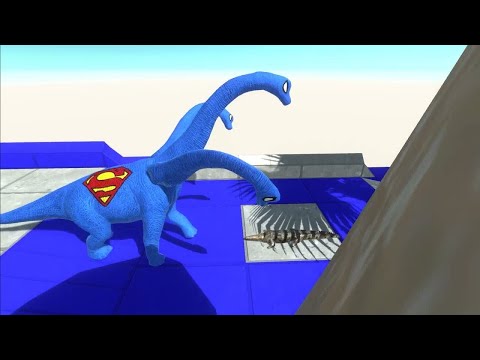 DEATH CLIMB MOUNTAIN vs SUPERMAN SPINOSAURUS TEAM - ARBS7