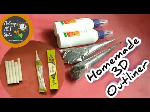 Homemade 3D outliner | 3D outliner for glass color
