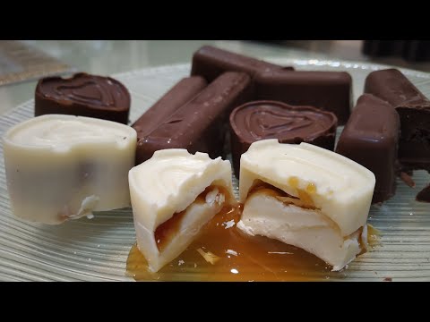 Caramel filled chocolate recipe/ बच्चो की मनपसंद चॉकलेट बनाये बड़ी सरलता से Video