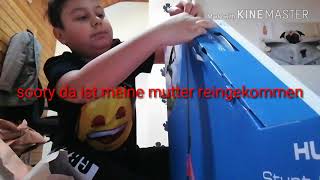 Hudora stunt scooter anboxing Deutsch