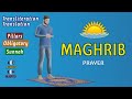 How to Pray Maghrib step by step subtitle EN/AR