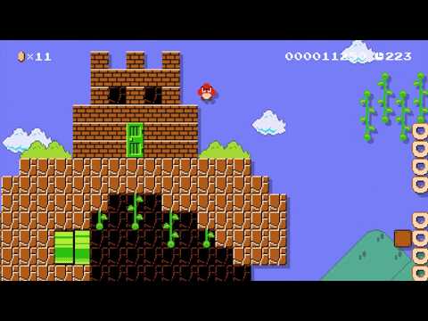 Goomba Ruins for Anthony ⚡️ by Justin ⚡️ SUPER MARIO MAKER Raw GAMEPLAY