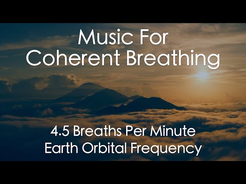 Music For Coherent Breathing | 4.5 Breaths per Minute | Earth Orbital Frequency
