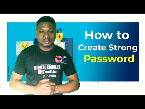 How to create a strong password