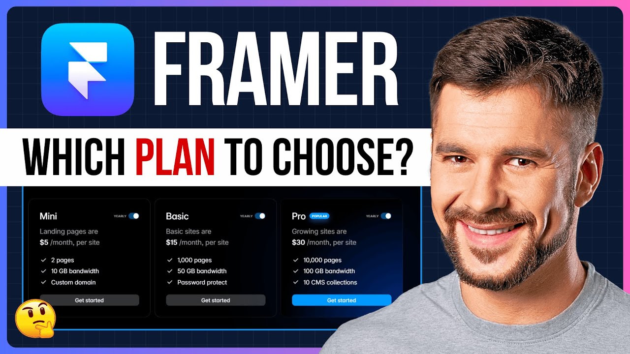 Framer Pricing Plans Explained - Which Framer Plan to Choose? (Ultimate Guide)