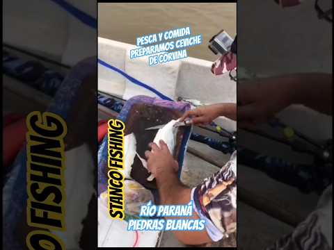 Pesca y Comida Preparamos Cebiche De Corvina Río Paraná Piedras Blancas #pesca #comida