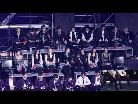 190106 IDOLS REACT to MONSTA X 'Shoot Out Water Dance Break' TWICE, WANNA ONE, STRAY KIDS @GDA D-2