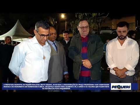 PRAÇA DA BIBLIA INAGURAÇÃO EM PEQUERI-MG 2026