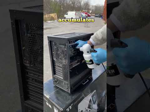 DUSTY PC CLEANING! 😷🧼 #pcrepair #pc #cleaning #gamingpc #pcgaming #egril #gamerguy #howtotech