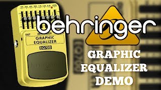 Video thumbnail for Behringer EQ700 Graphic Equalizer Demo by Ryan Lutton