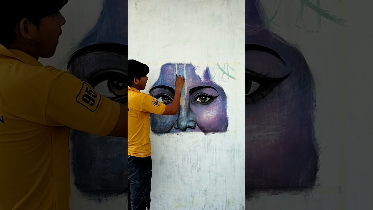 Hare Krishna #drawing #shreekrishna #art #radhakrishnawallpainting #softpastel #artistkamalkohli