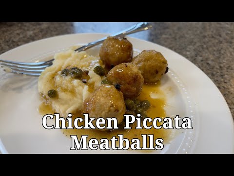 Chicken Piccata Meatballs | Bite Sized